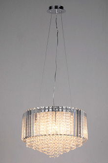 Люстра Ø500 x H300, мм, 8*40W (320W), CHROME (Хром) NewRgy 8762/8CR CHROME