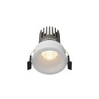 Встраиваемый светильник 7 см, 10W, 3000K, Maytoni Technical Dip DL115-10W-3K-W, белый