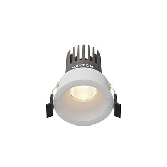 Встраиваемый светильник 7 см, 10W, 3000K, Maytoni Technical Dip DL115-10W-3K-W, белый