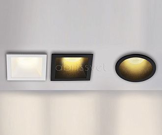 Встраиваемый светильник Megalight M01-1012 black, черный, вр 7,2 см