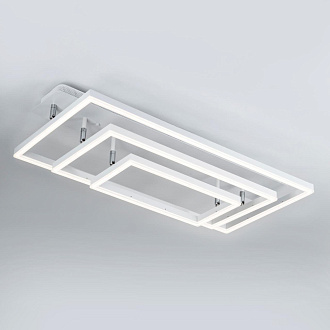 Светильник 80*40*20 см, LED 220W, 3000 / 6000K, Белый LED4U L11001-3CL WH