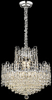 Подвесная люстра 50*50*130 см, 12*E14, 480W, Wertmark  WE154.12.103 хром