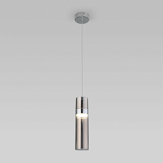 Подвесной светильник Eurosvet Lumen 50244/1 LED хром/дымчатый
