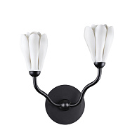 Бра 2*G4 LED*5W Odeon Light Gardi 5090/2W, черный матовый