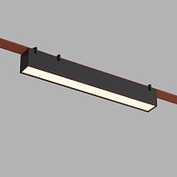 Трековый однофазный светильник 32 см, 12W, 3000K, Denkirs Belty Linear DK5575-BK, черный