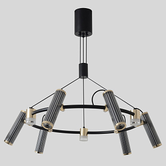 Светильник 80 см, 27W, 3000K, Crystal Lux EXTRA SP9, черный-золото