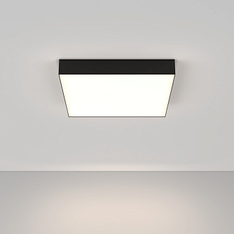Накладной светильник 40*40*6 см, LED, 45W, 4000К, Maytoni Technical Zon C032CL-45W4K-SQ-B черный