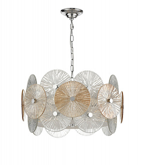 Подвесной светильник  60*110 см, 8*E14, 24 м2 хром Vele Luce Sirena VL3203P08