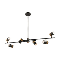 Светильник 97 см, Freya FR5201PL-06B, черный-латунь