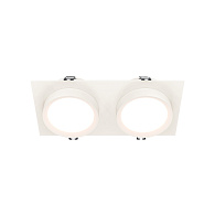 Встраиваемый светильник 22*11*4,5 см, 2 GX53*15W Hoop DL086-02-GX53-SQ-W Maytoni Downlight, Белый, вр 9*19,5 см