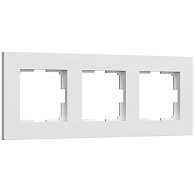 W0032961 Рамка на 3 поста Slab, белый софт Werkel, 4690389193439