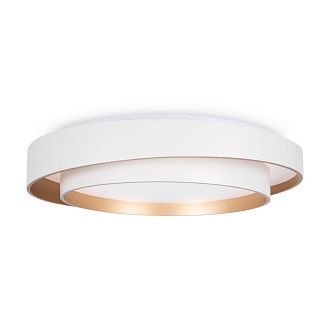 Светильник *40*-10 см, *LED*63W, 3000-7000K, Freya Слой/Layer FR6085CL-L72WG, Белый с Золотом
