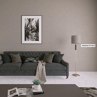 Торшер 32 см Crystal Lux MAESTRO PT1 GOLD Золото/черный