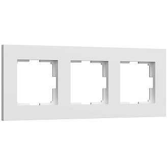 W0032961 Рамка на 3 поста Slab, белый софт Werkel, 4690389193439