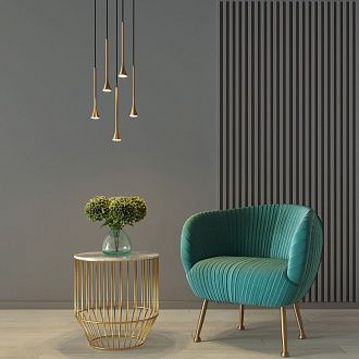 Подвесной акцентный светильник 6*6*142 см, LED, 5W, 3000K, Elektrostandard Hall 50314 LED, латунь