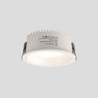 Светильник встраиваемый 10,5*4,5 см, вр 9,5 см, LED*9W, 3000K, Crystal Lux CLT 529 CLT 529C105 WH 3000K, Белый