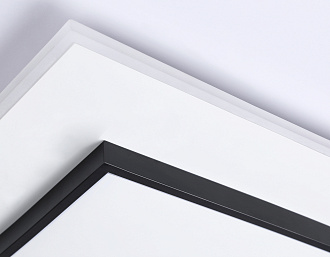 Светильник 50*50*8 см, LED 72W, 3000К, белый, черный Ambrella Comfort LineTech FL51455