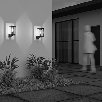 Светильник настенный 21,5*14,5*27,6 см, 1*E27, 15W, Maytoni CELL O452WL-01GF серый