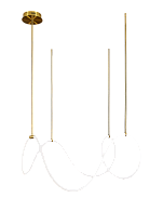 Люстра L1100 x H500, мм, 42W 4000K, BRASS(Латунь) NewRgy KT876-DW-110 BRASS