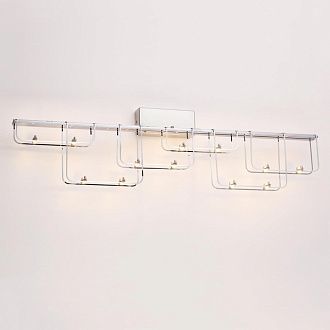 Настенный светильник 85**-21,5 см, 24*LED*12W, 3000K, Odeon Light ZAHA 7059/12WL, хром