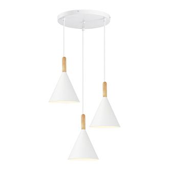 Светильник подвесной 45*31,5/180 см, 3*E27 EVOLUCE Arket SLE1255-513-03 белый