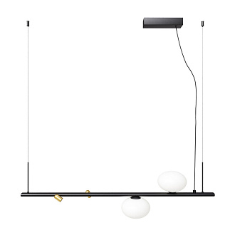 Подвесной светильник 95*14*313,5 см, 2*G9, 3000К, Maytoni Inversio MOD350PL-02BBS черный