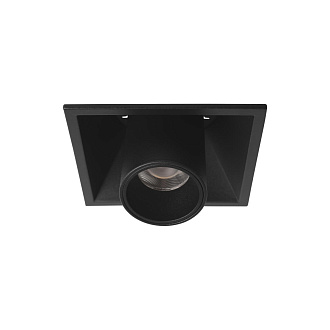 Встраиваемый светильник 9*9*9 см, 1*LED*10W 4000K LOFT IT Lens 10322/B Black черный, вр 8,5 см