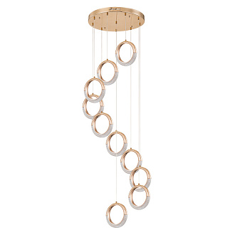 Люстра 66*300 см, 1 LED*40W, 4000 К, Arte Lamp Montana A7777SP-10GO, Золото