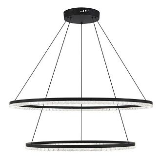 Каскадная люстра *85*-150 см, 2*LED, 96W, 4000K, ST-Luce Euclidics SL1018.403.02, черный