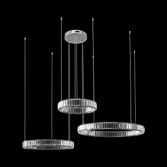 Светильник 80 см, 129W, 3000K, Loft It 10135/3 Chrome, хром