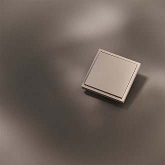 Клавиша для выключателя/переключателя одноклавишного, S70 Metal, платина Voltum VLSM000110