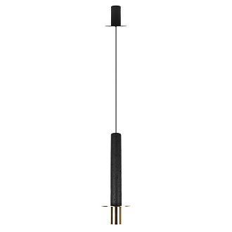 Подвесной светильник *13*43 см, 1*LED*7W, 4000K, Loft It Lava 10361C, Золотой, черный