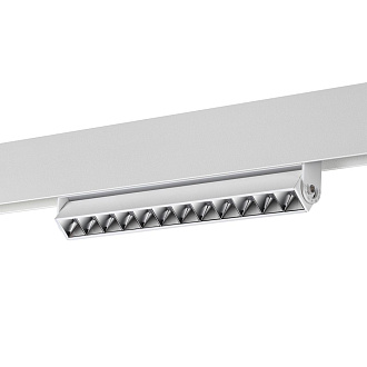 Трековый светильник для низковольтного шинопровода LED Novotech Flum 358542, 12W LED, 4000K, белый