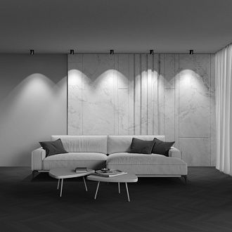 Накладной светильник 7,5*7,5*9 см,  LED, 12W, 3000К, Maytoni Technical Alfa LED C064CL-12W3K-RD-B черный