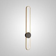Бра HEIDY L H90 Brass Black 9*9*90 см, 1*LED*26W, 3000, 4000, 5000K, ImperiumLoft heidy-l01, Латунь, Чёрный