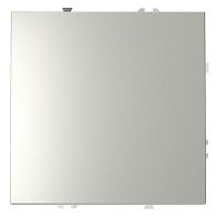 Перекрестный переключатель встраиваемый Voltum S70 одноклавишный 10А, сталь пластик Soft touch VLS010505