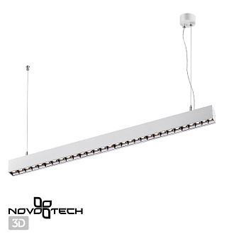 Светодиодный светильник 80 см, 30W, 4000K, Novotech Iter 358875, белый