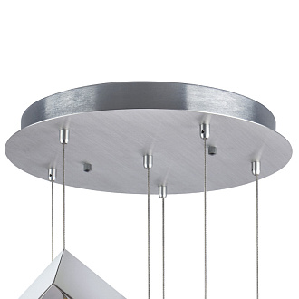 Каскадная люстра 45*150 см, 6*G4, 12W, Lightstar Qubica 805569, хром