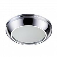 Встраиваемый светильник NOVOTECH DAMLA 370386, GX5.3, хром, вр 6,5 см