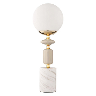 Настольная лампа 18*18*45 см, 1*E14 Lumion Vivien 6580/1T французское золото, серый