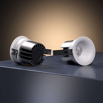Потолочный акцентный светильник 8*8*6 см, LED, 15W, 4000K, Elektrostandard Bliss 25070/LED, белый, вр 7,5 см