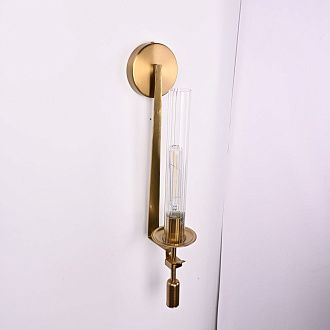 Бра Fontanelle Single Wall Lamp 15*11*58 см, 1*E27*60W, ImperiumLoft 44.442-0, Латунь