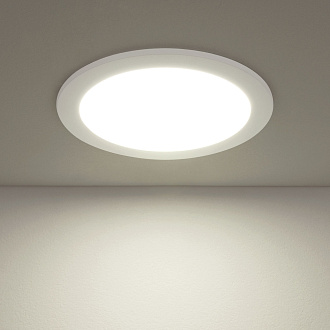 Встраиваемый LED светильник DLR003 18W 4200K Elektrostandard, вр 20,5 см