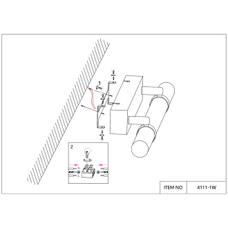 Бра Favourite Cuero 4111-1W, D90*W700*H80, каркас светильника с поворотным механизмом выполнен из металла, окрашенного под темное дерево, которое благородно сочетается с креплениями в цвете мат