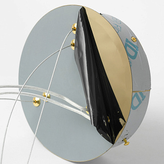 Люстра подвесная 80*150 см, 2*LED*22W 4000K блестящее золото Lussole Citrus LSP-7158