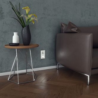 W0021105 Рамка на 2 поста Favorit, белый матовый,стекло Werkel, 4690389159572