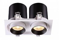 Встраиваемый LED светильник Novotech Lanza 358083 черный, вр 17,5*9,5 см
