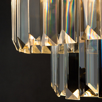 Настенный светильник Nova DIVINARE 3001/01 AP-2 черно-золотой/прозрачный