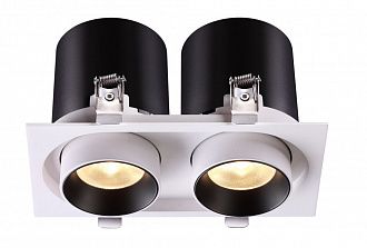 Встраиваемый LED светильник Novotech Lanza 358083 черный, вр 17,5*9,5 см