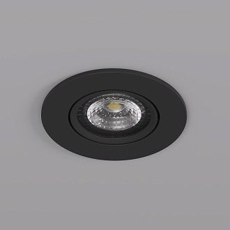 Светильник встраиваемый 9*9*2,5 см, вр 7,5 см, 1*GU5.3*10W, Denkirs Billum DK3020-BK, черный